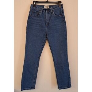 Kirkland Signature Womens High Rise Straight Leg Jeans Blue Size 4